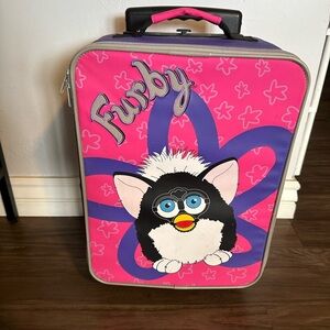 Rare Vintage 1999 Furby Rolling Suitcase